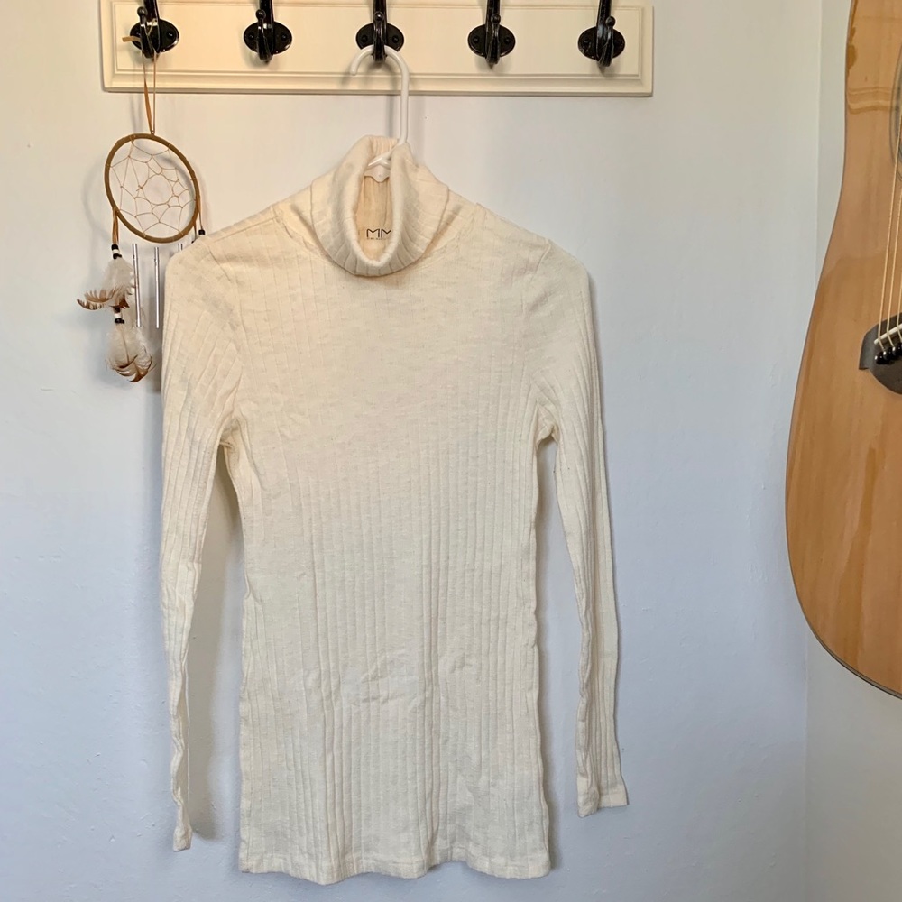 MiMi Turtleneck Rib Knit Maternity Top
